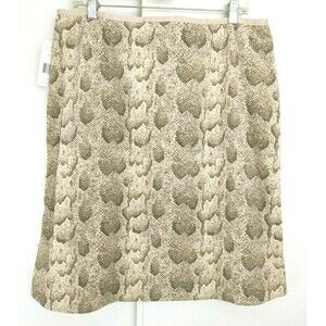 NWT Liz Claiborne LizSport Women's 16 Velour Lined Snakeskin Pencil Skirt